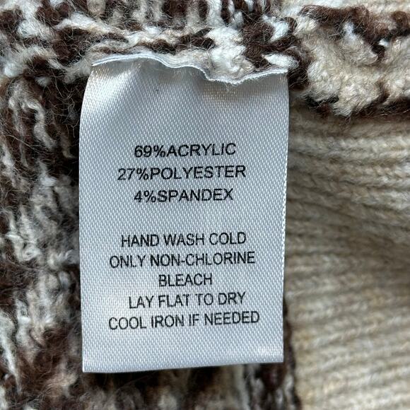 Jessica Simpson Aztec Western Open Front Cardigan Sweater Long Duster Womens S - Picture 9 of 10